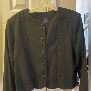 Black short suit jacket